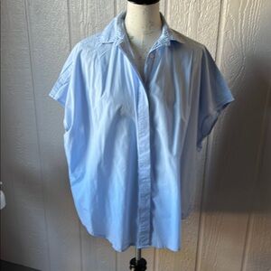 French Connection Sky Blue Casual Button Down Shirt